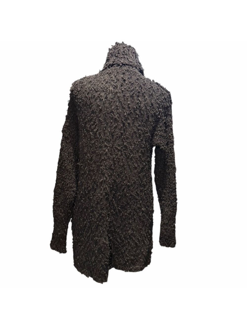 Akemi + Kin Anthropologie Bernadette Cozy Cardigan Shaggy Knit Open Front Small - Picture 5 of 7